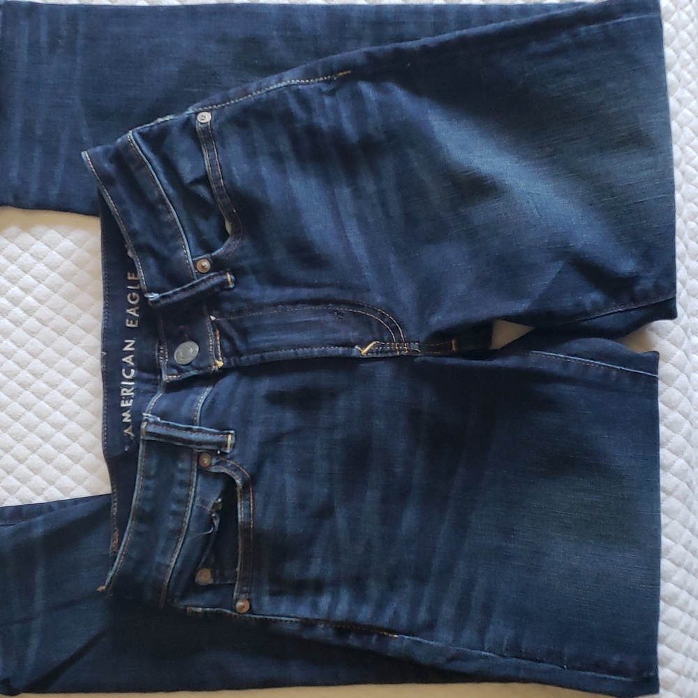 Men's American Eagle Jeans 26 x 28 Next Level Airflow Dark Blue Denim